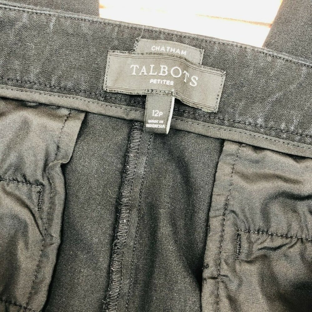Talbots Chatham Straight Leg Side Zip Pants Sz 12P - Picture 4 of 6